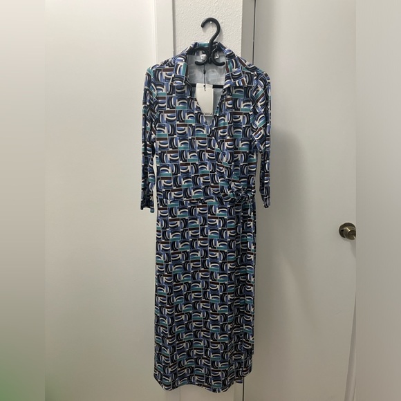 Simorra dress geometric pattern European brand - Picture 1 of 5